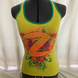 Bright Green Zumba Tank Top